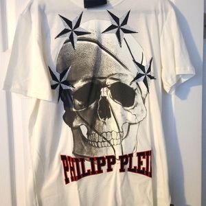 PHILIPP PLEIN Men's T Shirt Crystal Embellishments